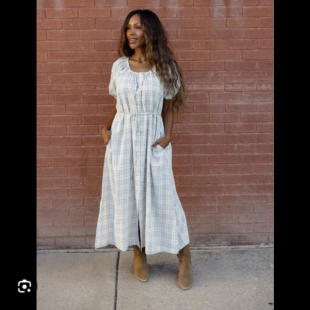 Roolee My Girl Plaid Maxi